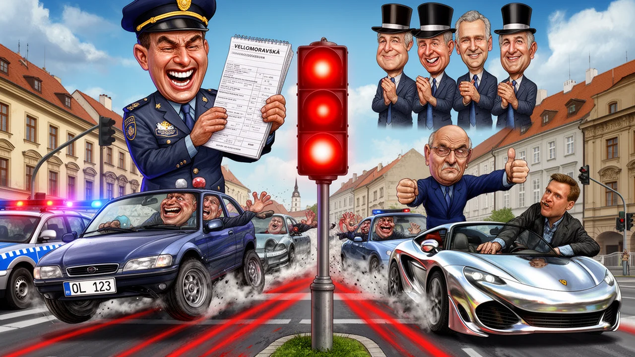 Cover art: Olomoucký semafor, kde červená je jenom názor