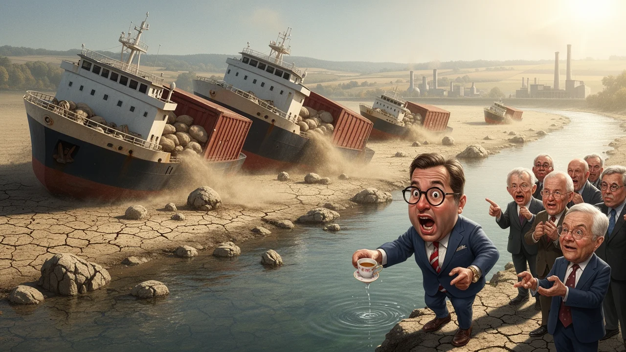 Cover art: Suché řeky spolykaly celý německý hospodářský růst