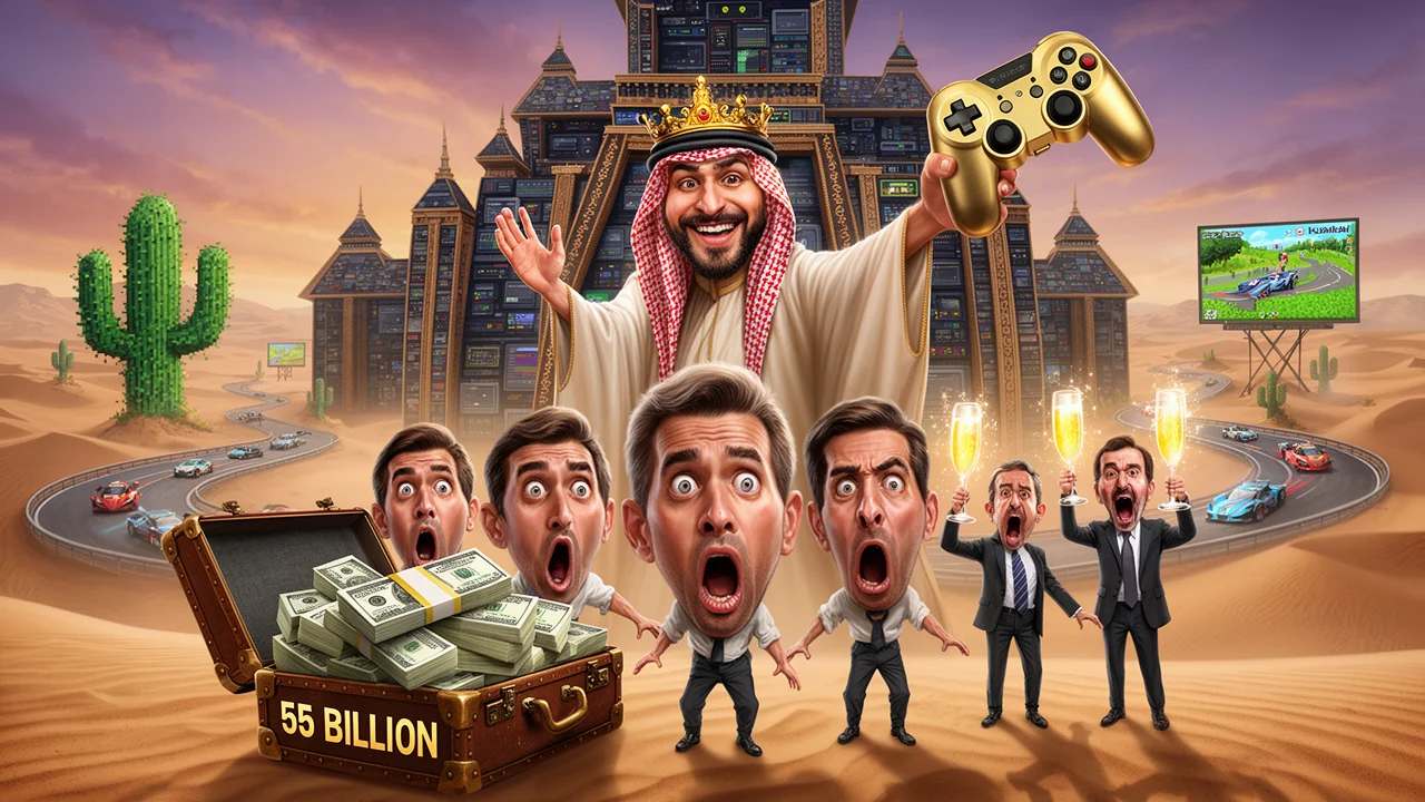 Cover art: Padesát pět miliard za arabský sen v herním světě