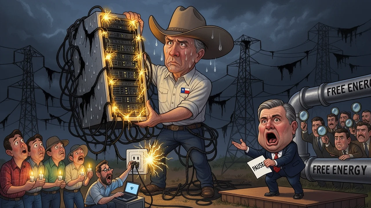 Cover art: Texas chtěl všechna datacentra, teď mu zhasl proud