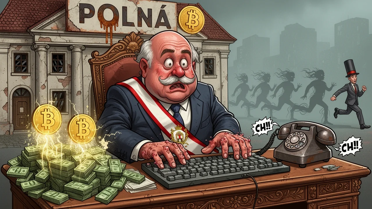 Cover art: Slavný starosta z Polné poslal milión na bitcoiny