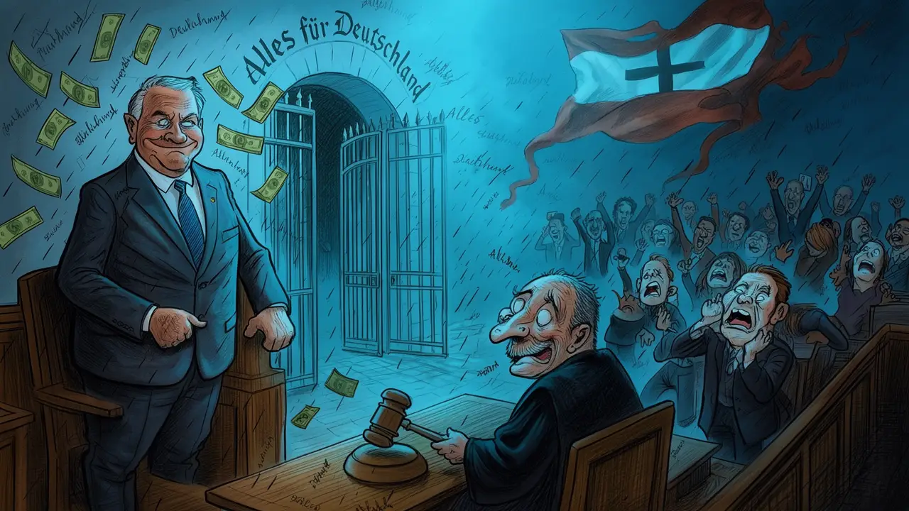 Cover art: Hnědý vítr v modrých plachtách co boří staré hráze