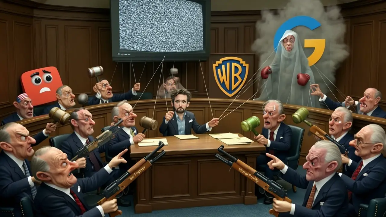 Cover art: Křičí na Netflix, zatímco YouTube se v rohu směje