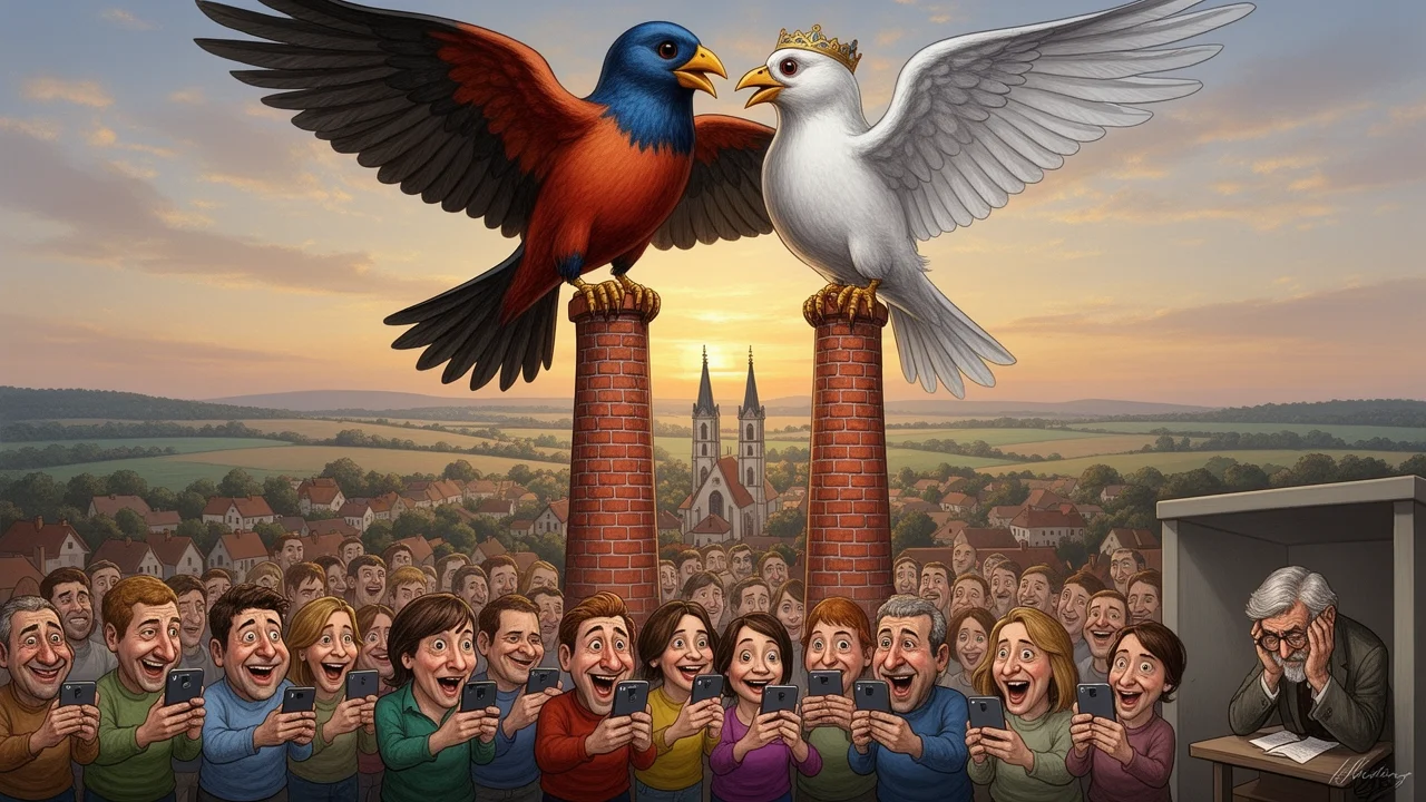 Cover art: Opeřený spasitel a národ před komínem