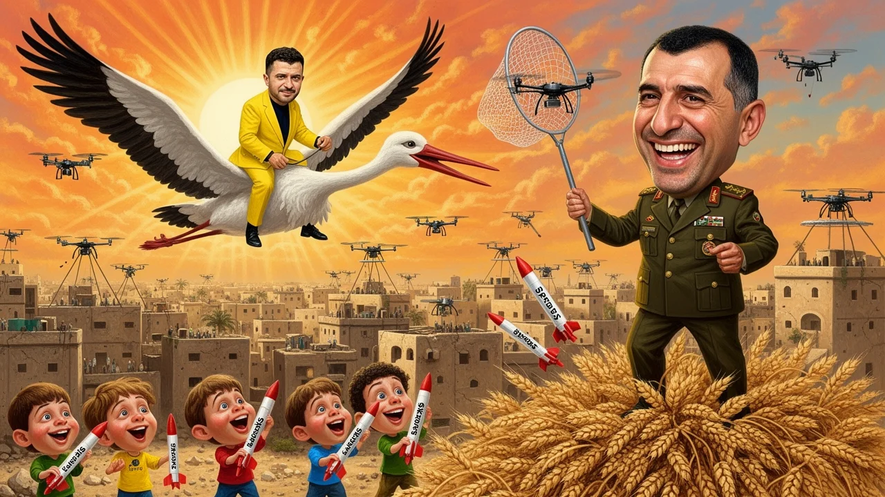 Cover art: Zelenskyj zachraňuje Sýrii před drony a hladem