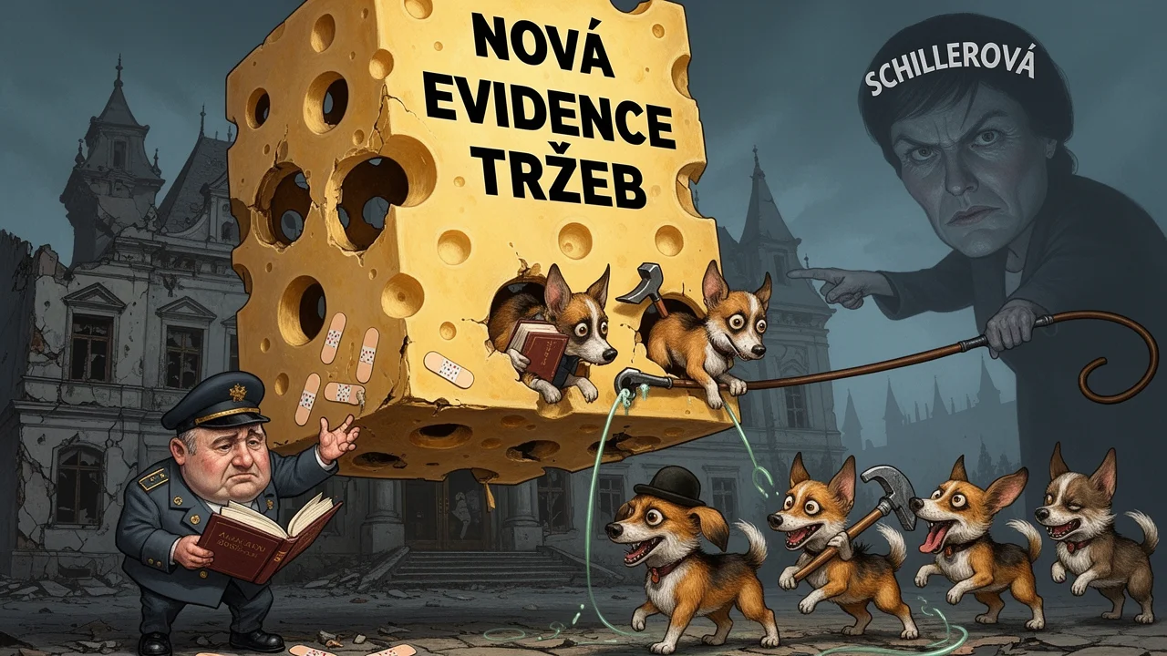Cover art: Staré triky v nové kase s posvěcením z ministerstva