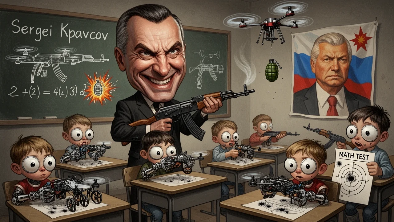 Cover art: Granát pod lavicí a dron místo matematických rovnic