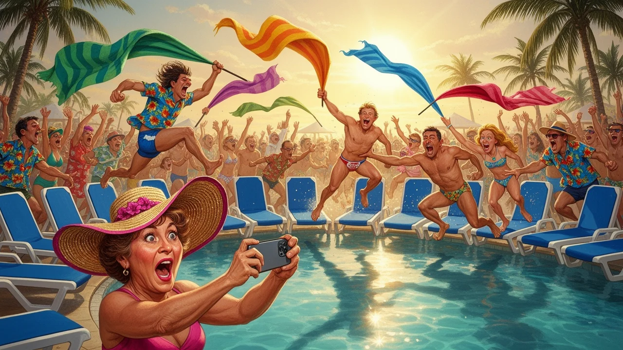 Cover art: Ranní sprint o plastová lehátka ve španělském ráji