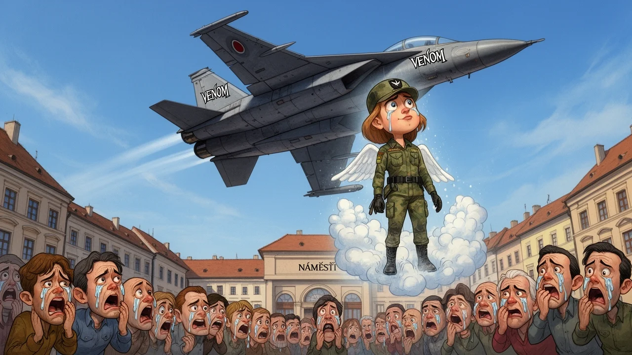 Cover art: Tragický pád v Náměšti a vzpomínka na vojačku