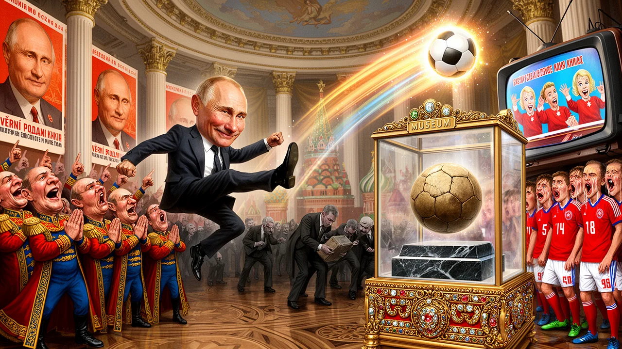 Cover art: Zlatá kopačka Kremlu a svatý balon pro národní muzeum