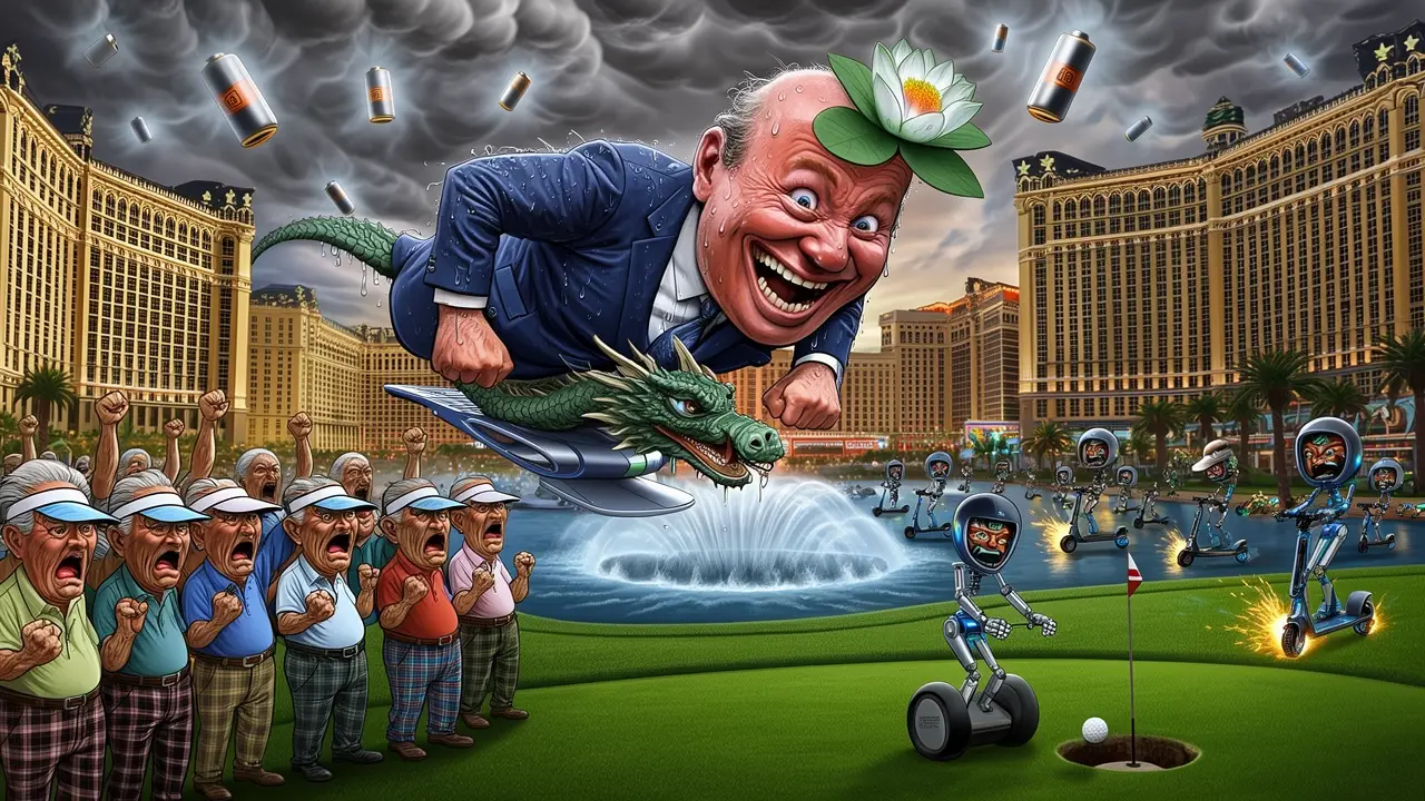 Cover art: Skútr, golf a křídla z vody