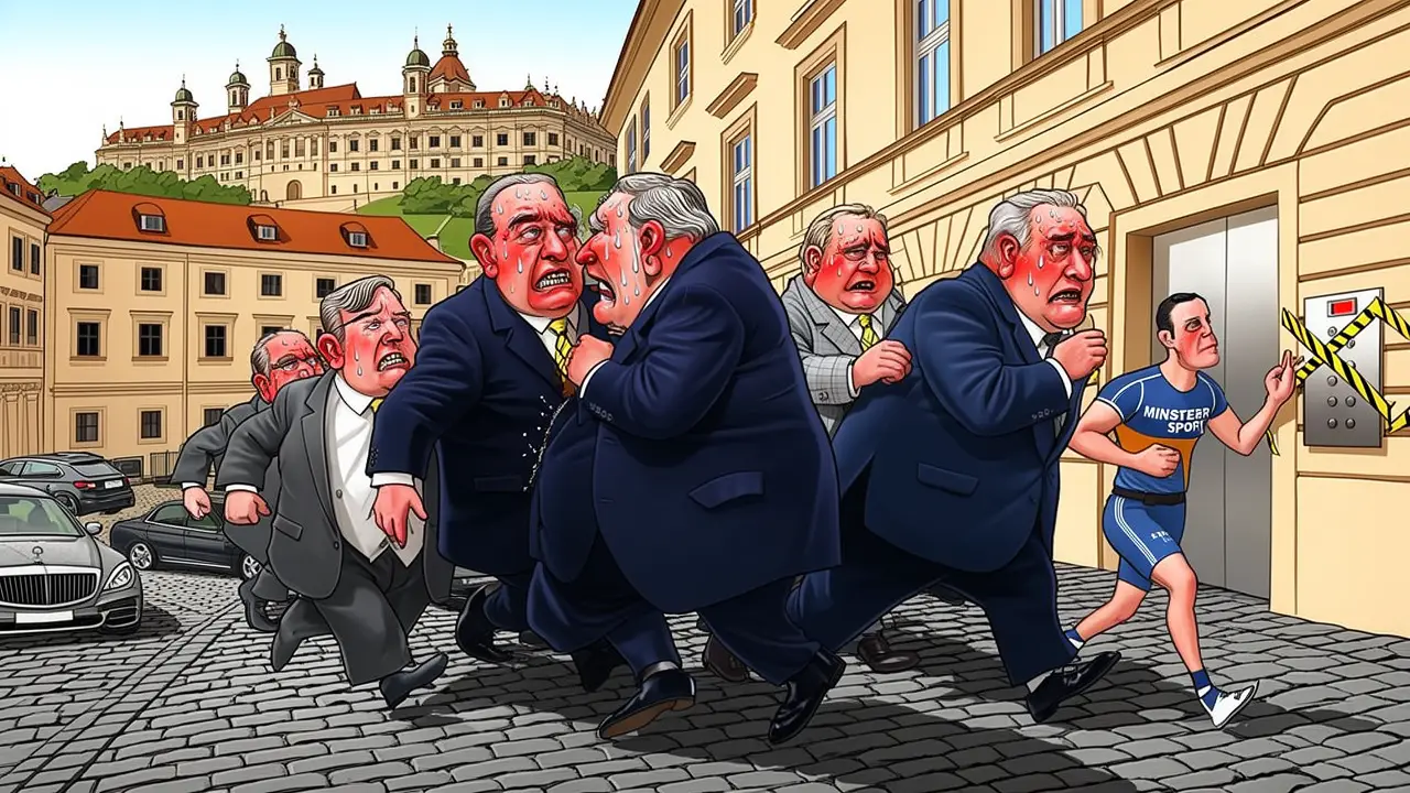 Cover art: Když se břicháči z parlamentu musí plazit do kopce pěšky