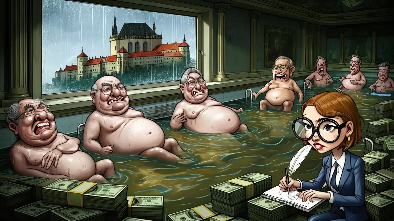 Cover art: Nahé a vlhké povídání z ostrova miliardářů