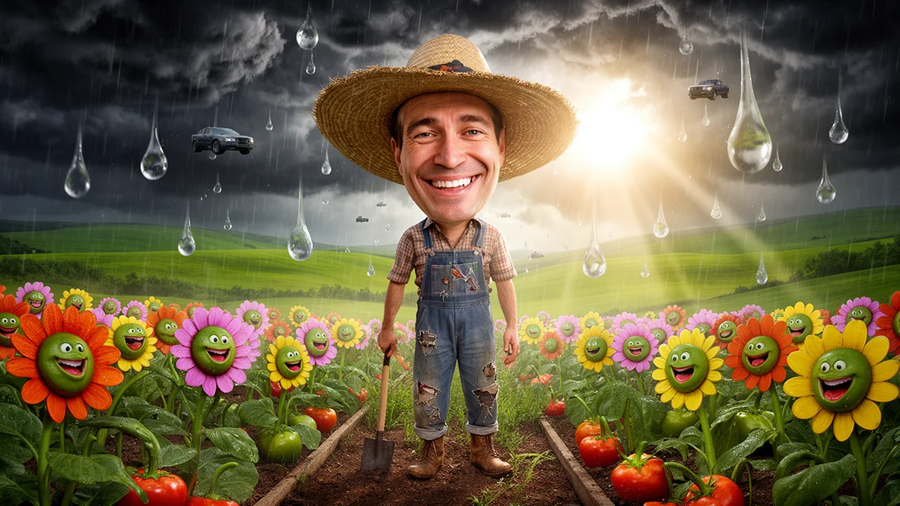 Cover art: Jarní deštík probouzí spící hlínu