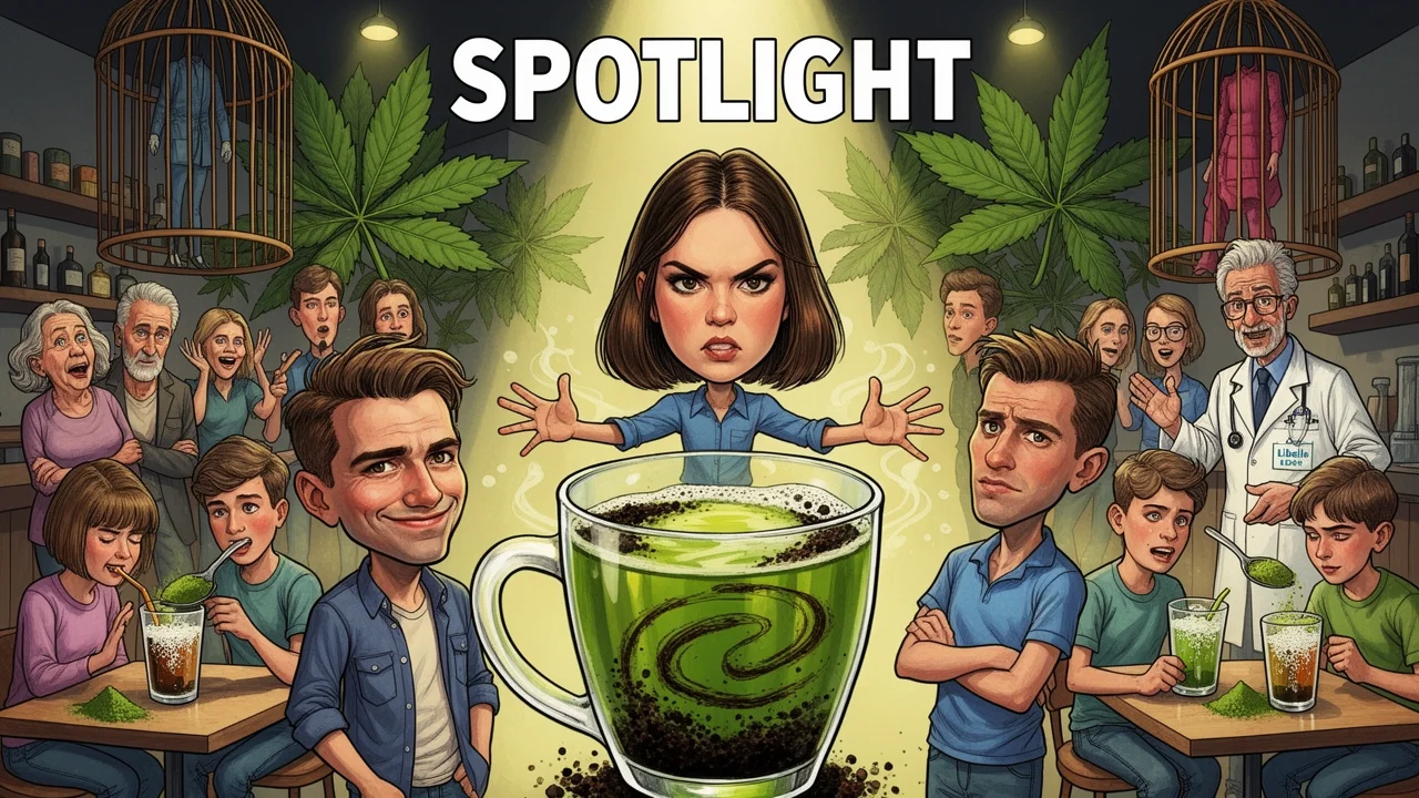 Cover art: Děti sypou zelený prach, adiktolog ztrácí strach