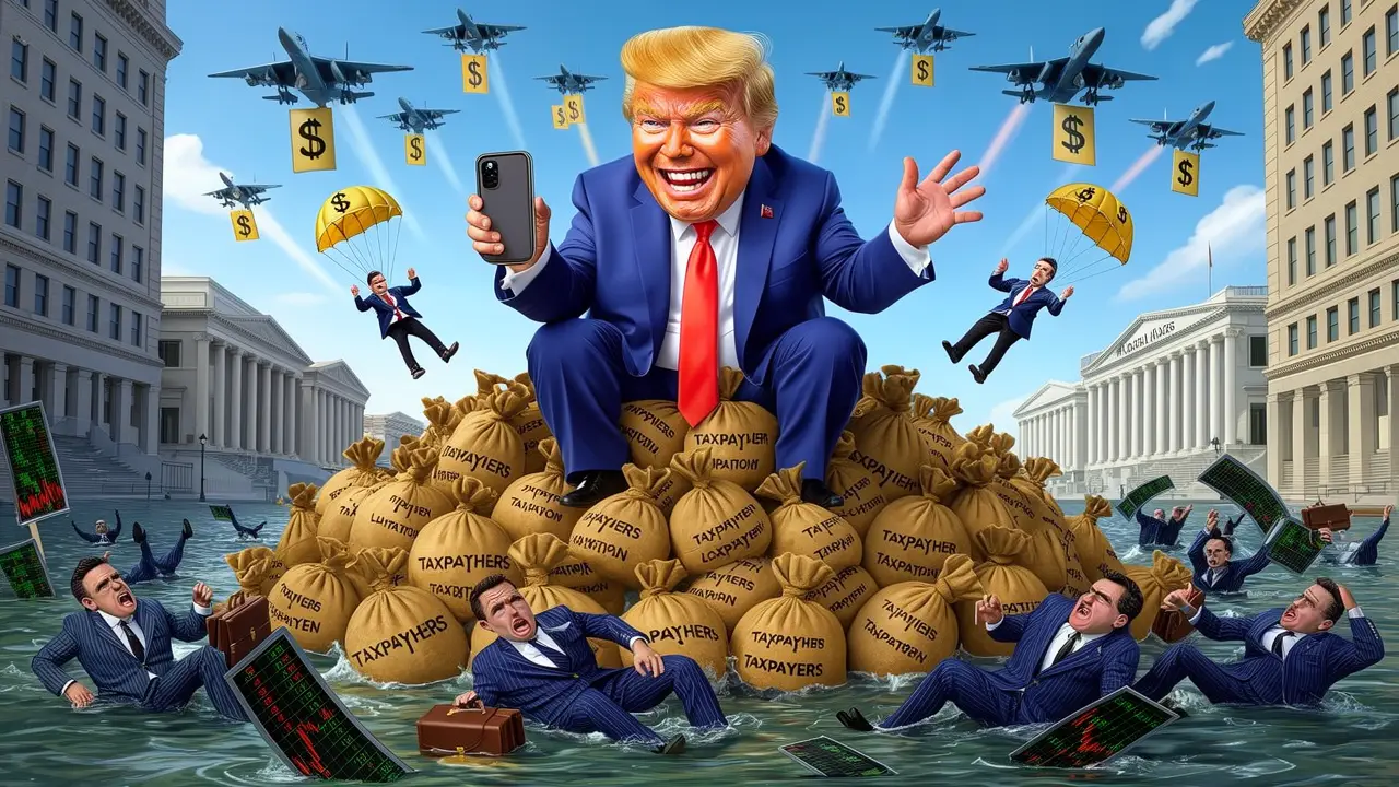 Cover art: Trumpův bič na zbrojaře: Konec dividendových orgií