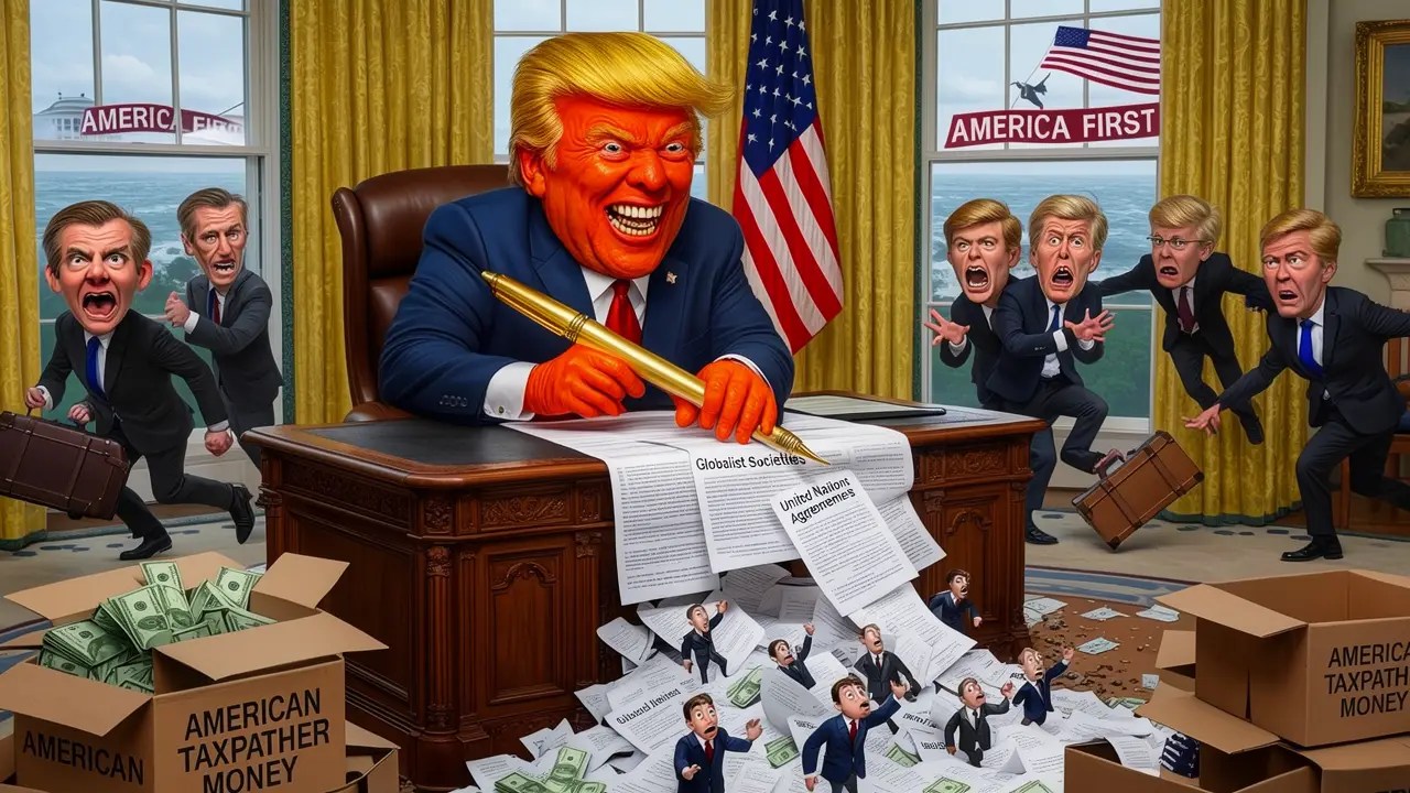 Cover art: Amerika balí kufry
