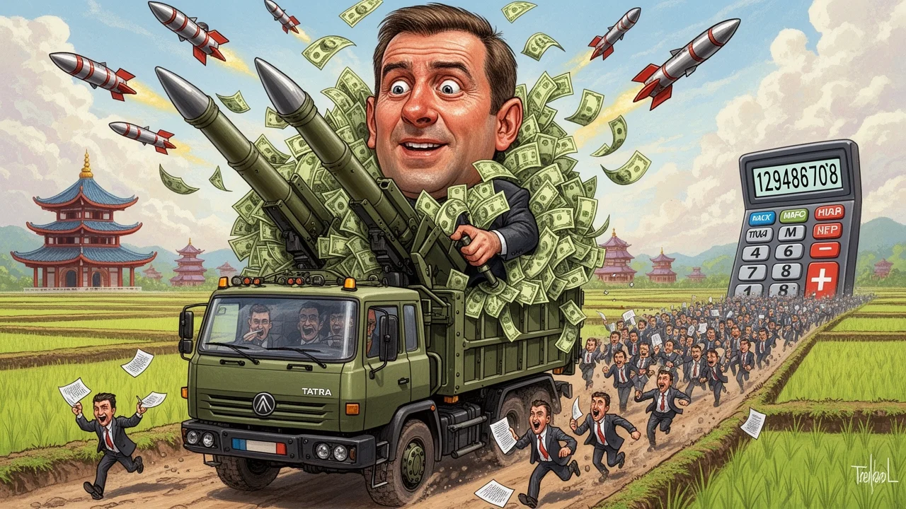 Cover art: Obrana míru s účtenkou na padesát tři miliard