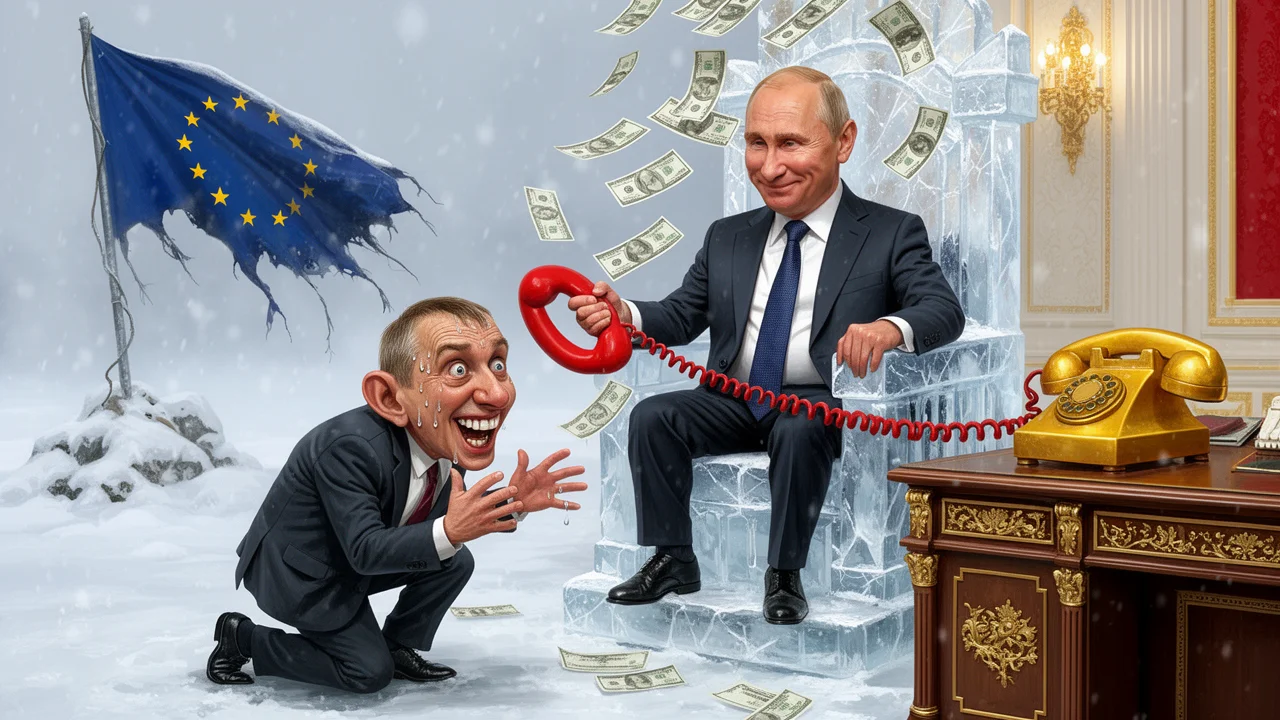 Cover art: Služebníček na telefonu prodává celou zemi