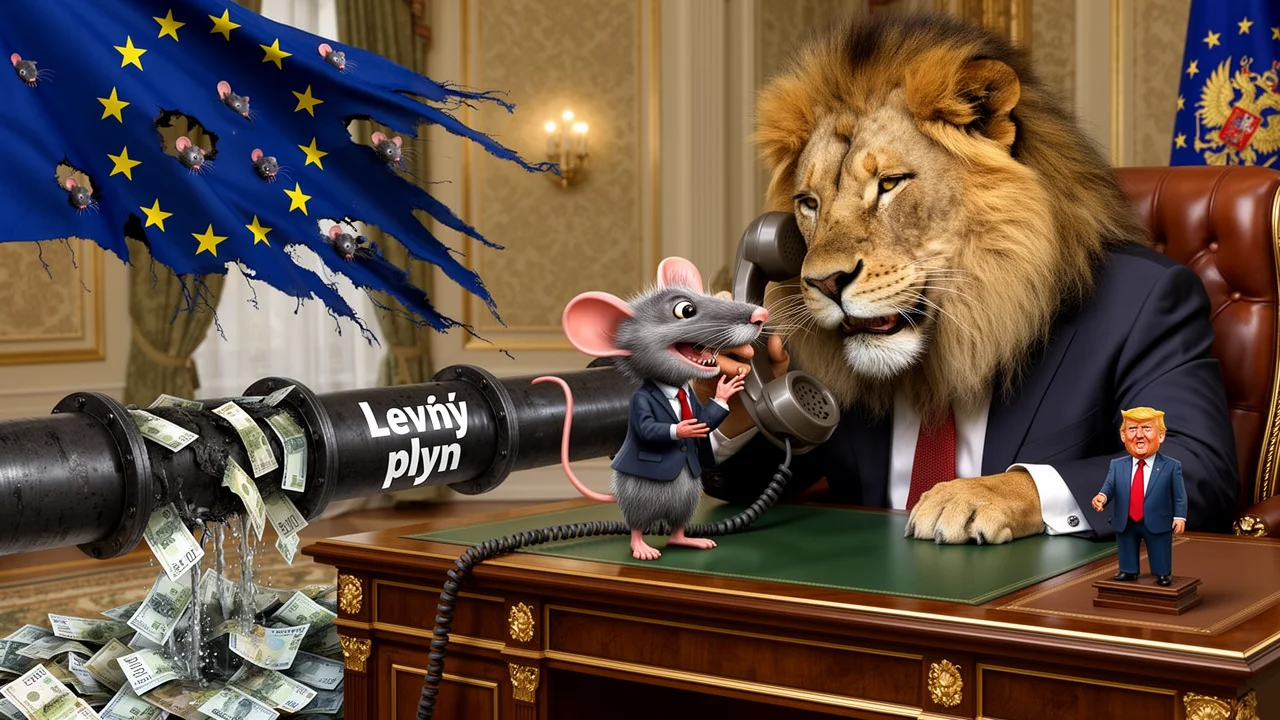 Cover art: Maďarská myš, co ruskému lvovi slíbila pomoc