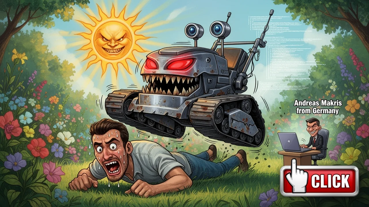 Cover art: Německý hacker mě přejel chytrou čínskou sekačkou