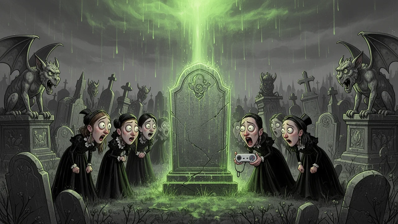 Cover art: Zelená smrt a hřbitovní klid z herní show