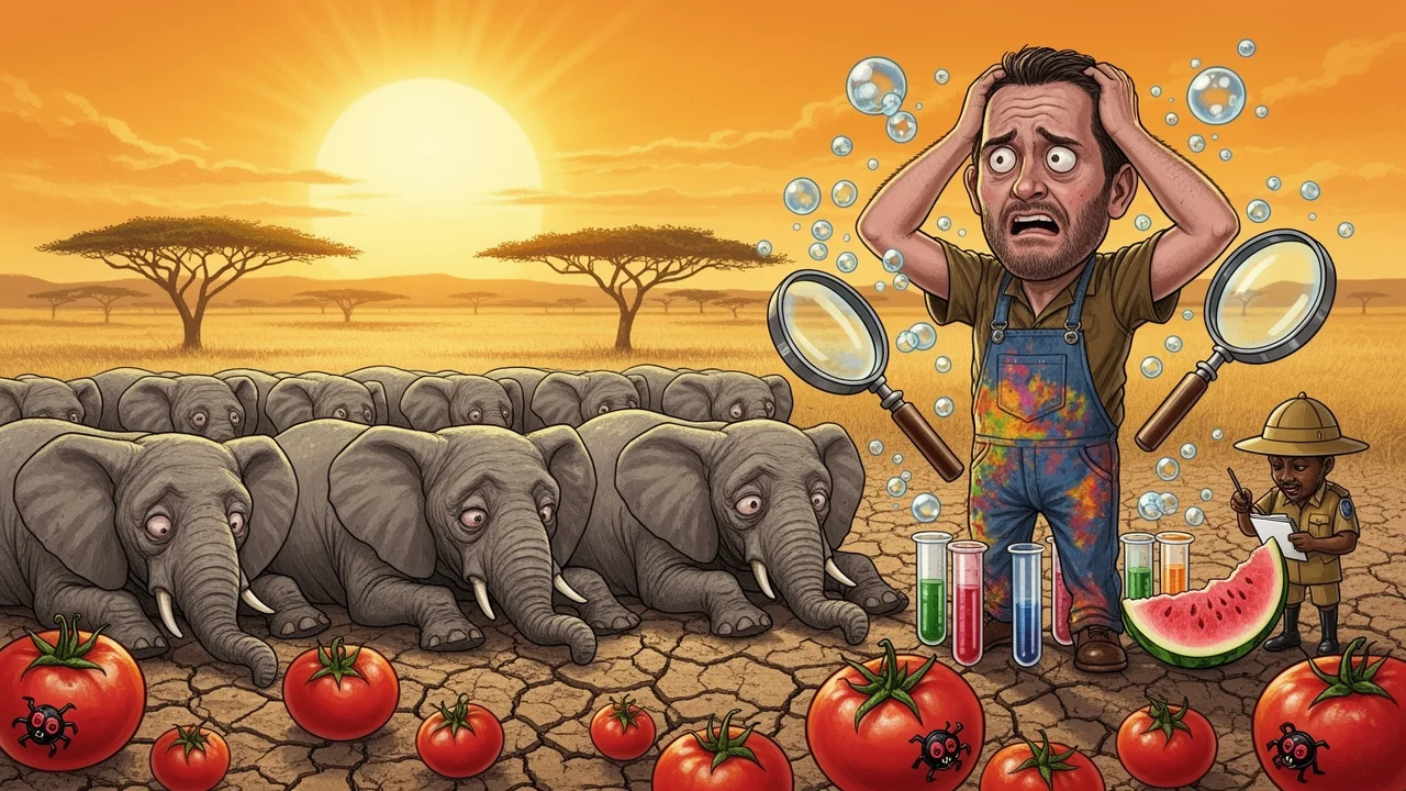 Cover art: Tragédie v parku Amboseli a záhada červených rajčat