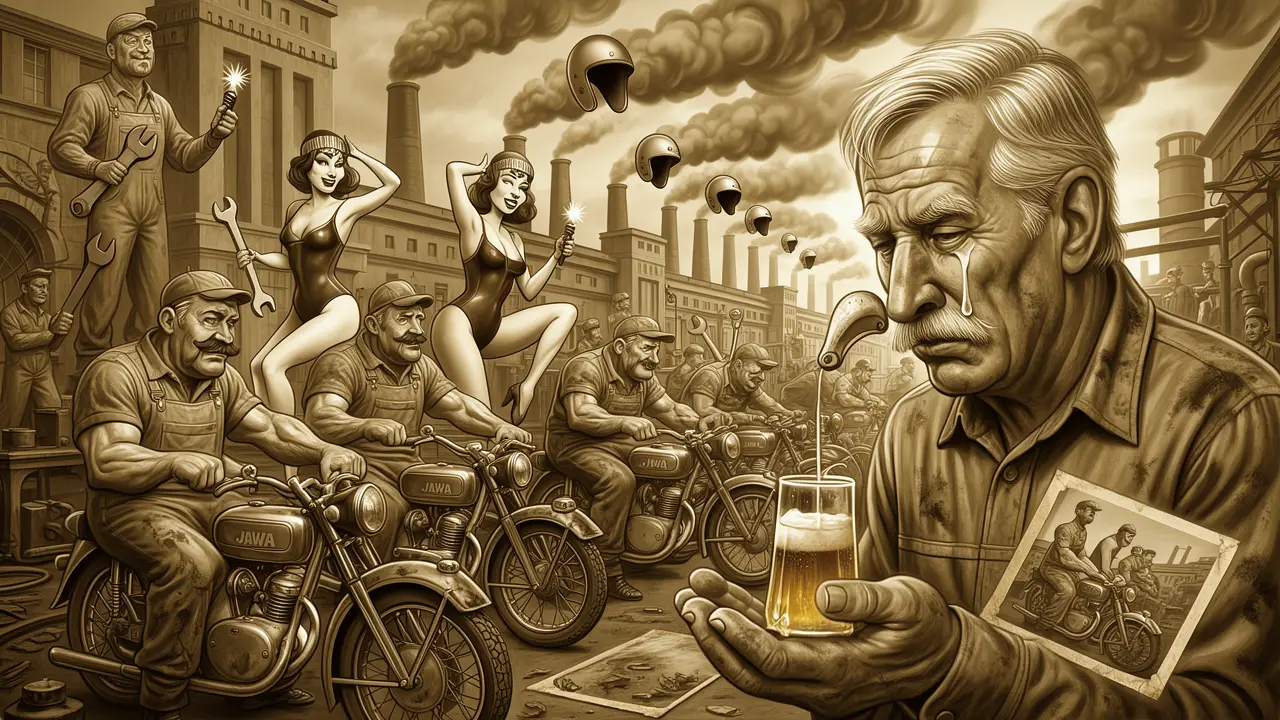 Cover art: Kočky na nádrži a vůně benzínu