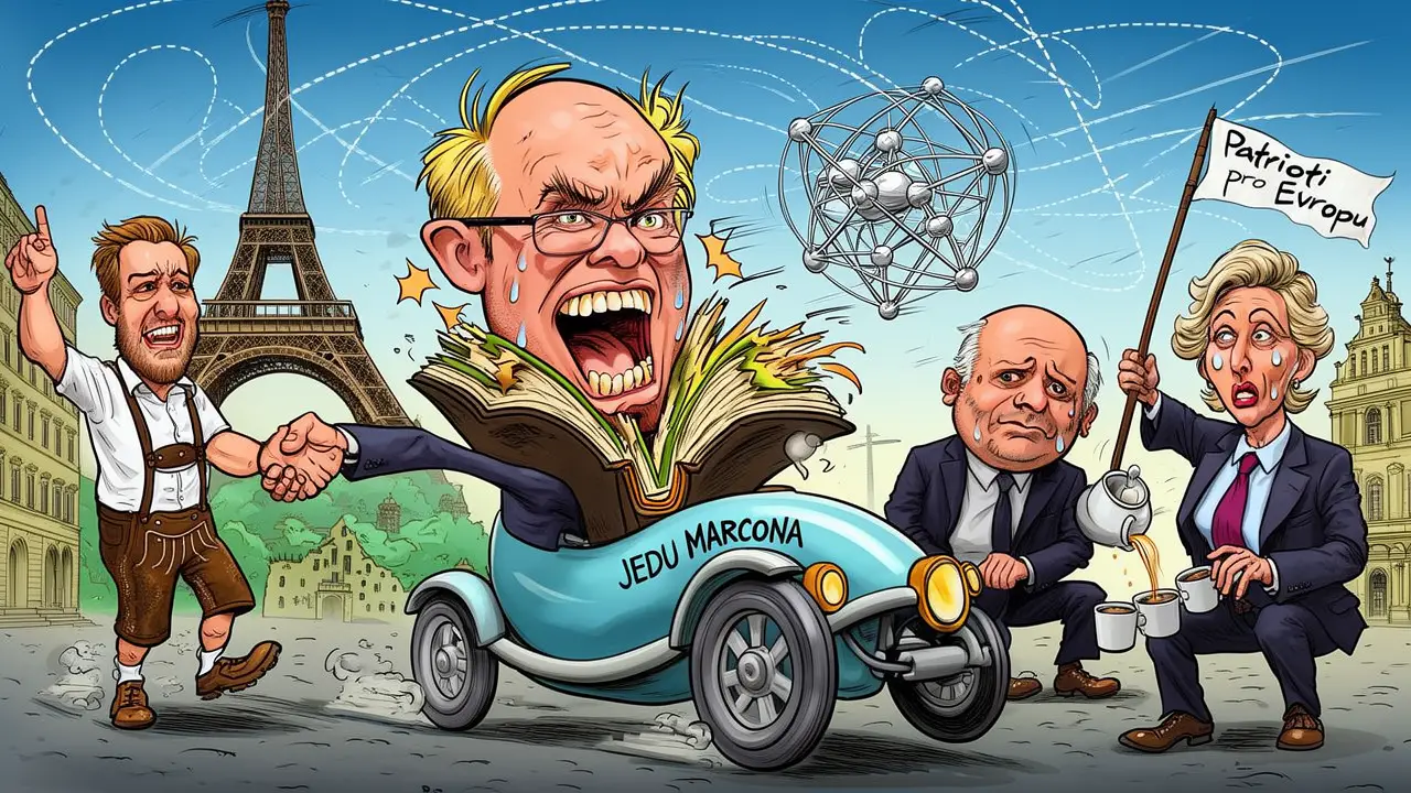 Cover art: Čtyři dny v trysku a jedu jako Macron