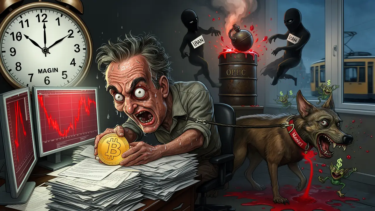 Cover art: Ropa hoří v Íránu a graf letí k zemi