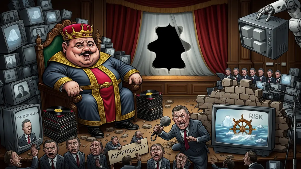 Cover art: Opona padá, nezávislost zhasla v přímém přenosu