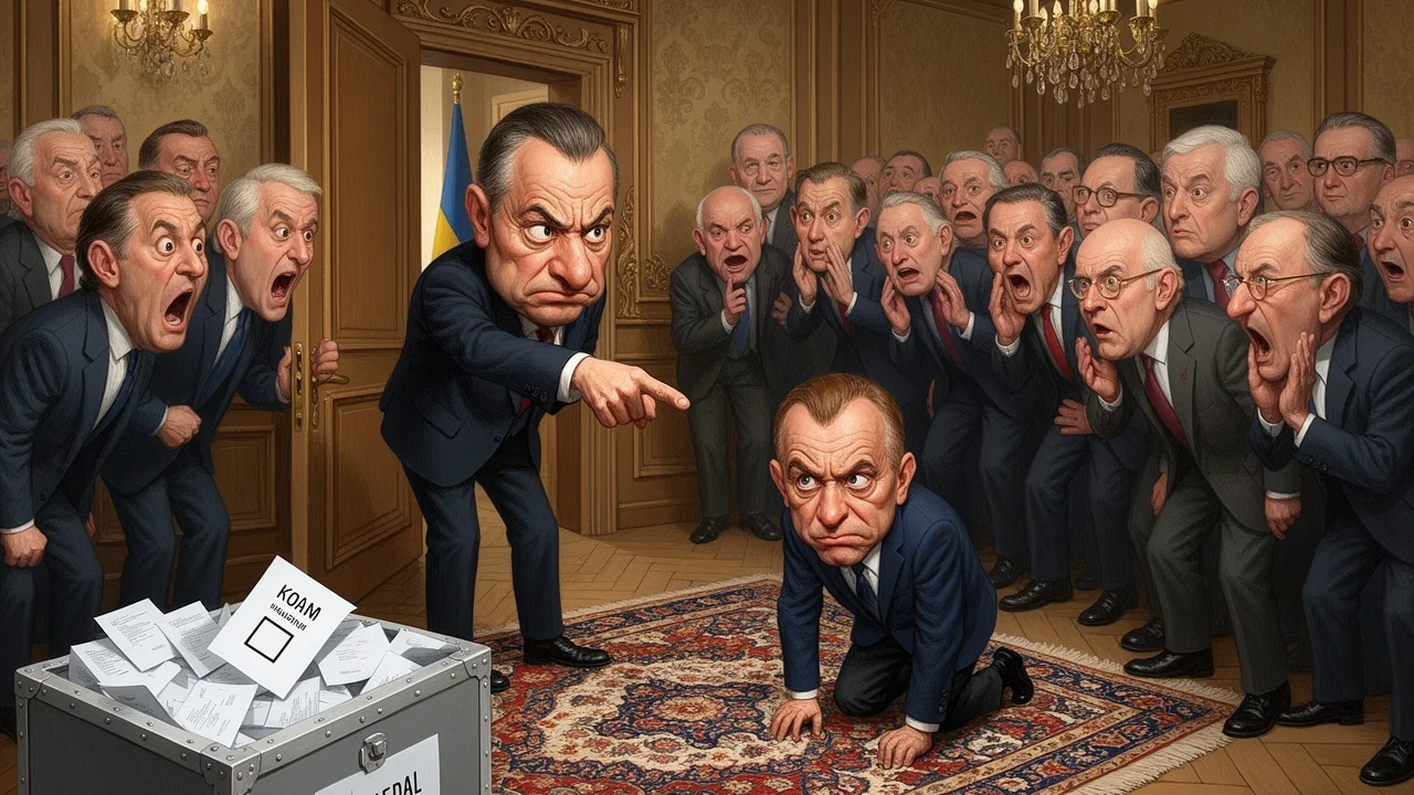 Cover art: Tajná volba pro televizi a velké sliby na koberci