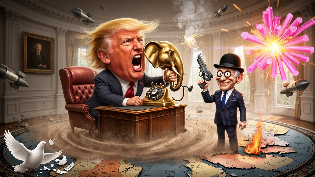 Cover art: Jak Trump zachraňuje zadek šílenci z cely