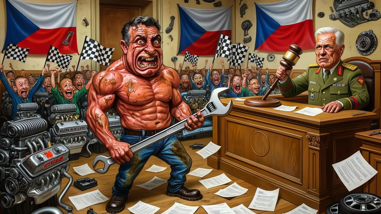 Cover art: Turek tasí paragrafy na Pavla
