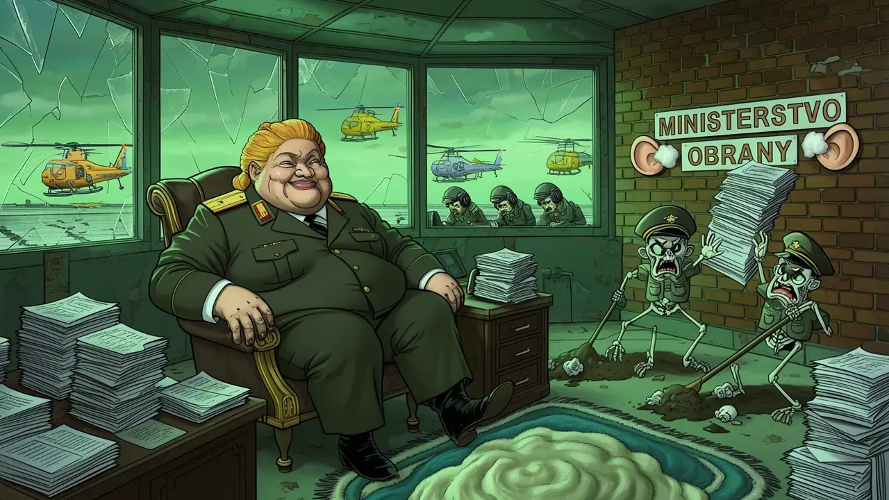 Cover art: Šikana pod vrtulí a ticho na ministerstvu