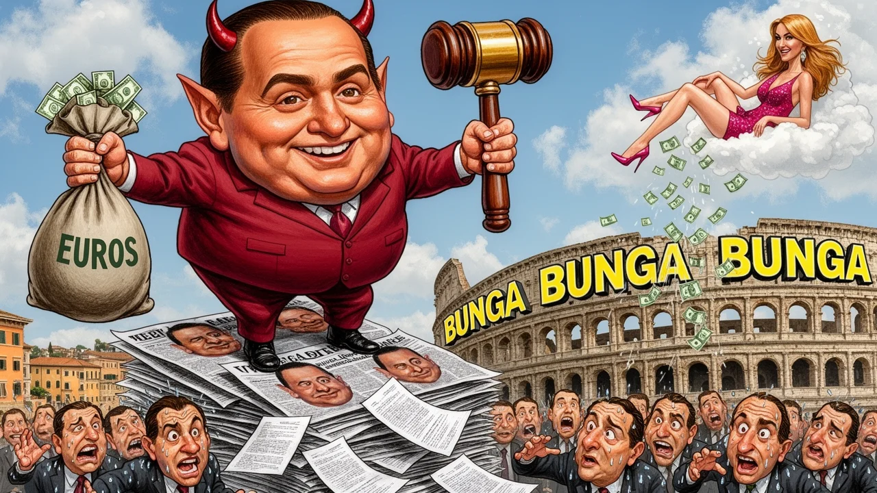 Cover art: Miliardový skandál s vůní starých večírků bunga bunga