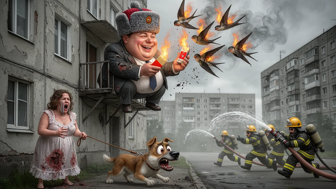 Cover art: Papírová letka z balkonu změnila osmé patro v popel