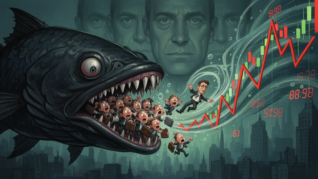 Cover art: Zatímco drobný investor pláče, velryba ticho nakupuje