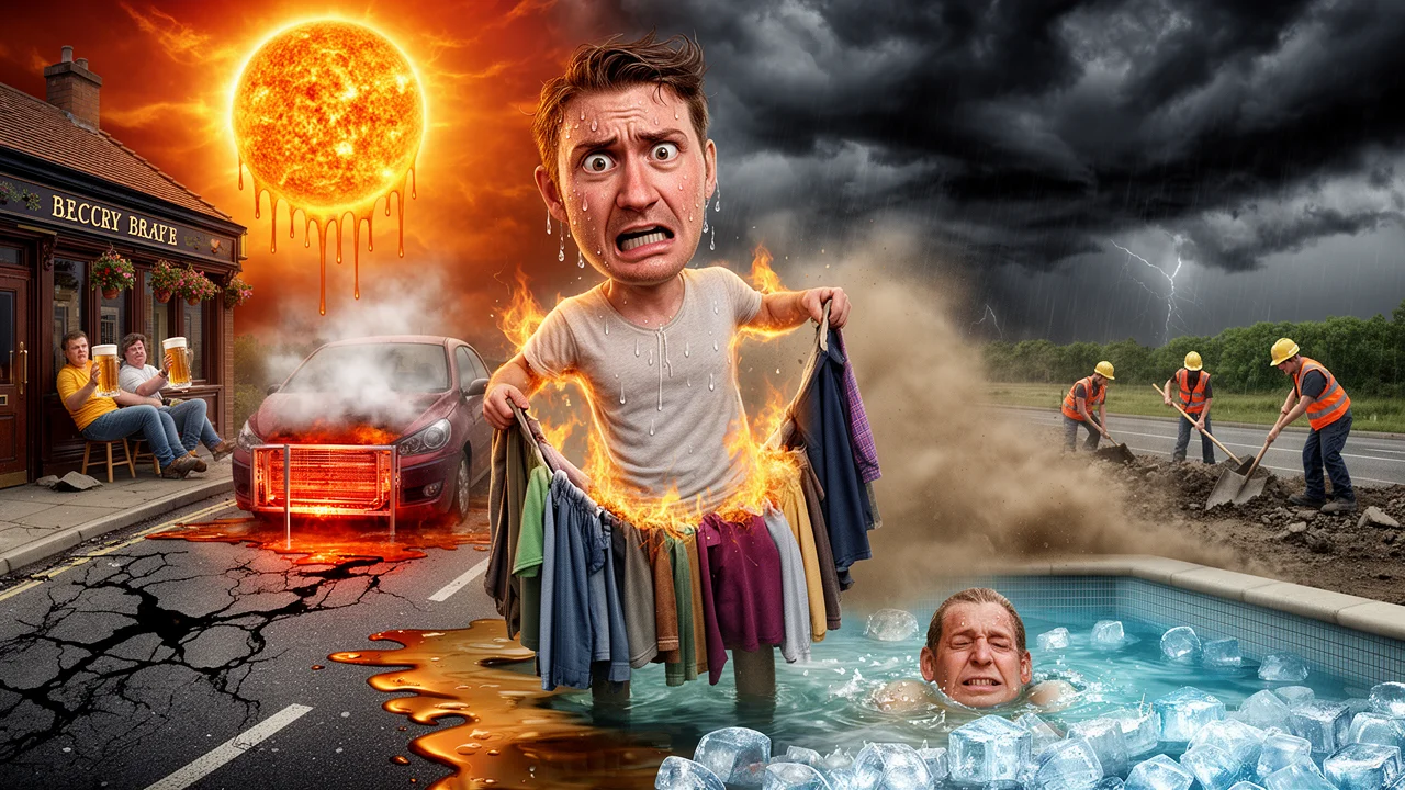 Cover art: Zase to peče a asfalt teče proudem