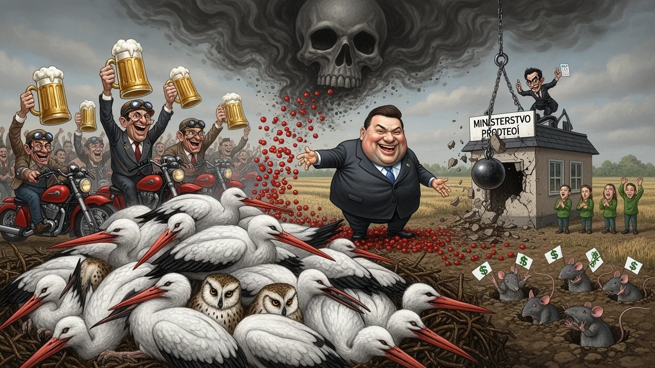 Cover art: Skandální záchrana pole, kde přežije jen ten hraboš