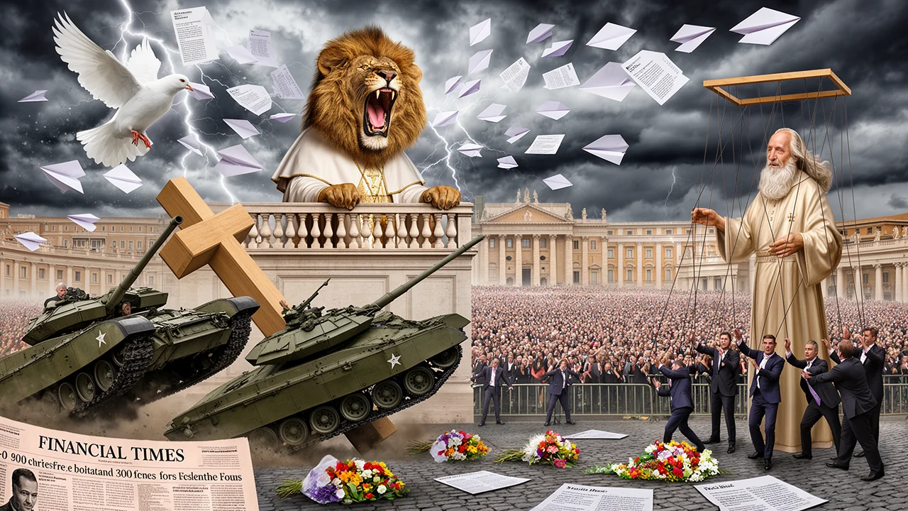 Cover art: Demokracie hrozí Vatikánu za kázání o míru
