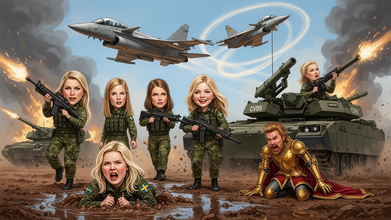 Cover art: Modrá krev vyměnila střevíčky za stíhačky a ostré granáty