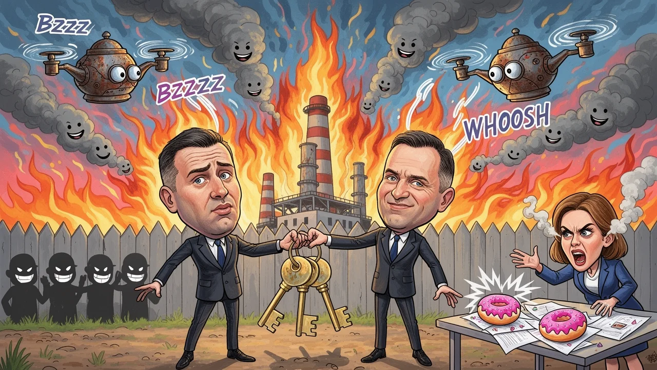 Cover art: Ohořelý ropný sklad zničil politickou kariéru