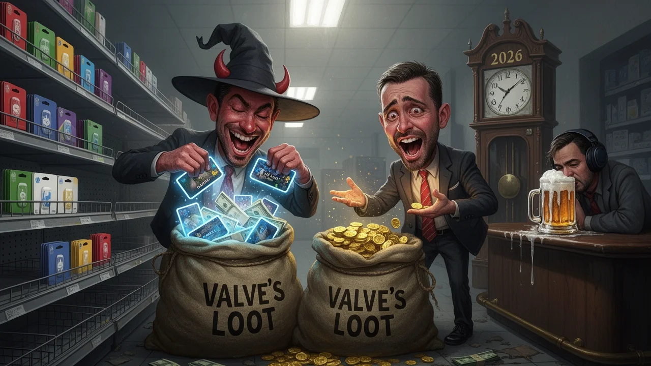 Cover art: Konec dárkových karet aneb jak šmejdi zase jednou vyhráli