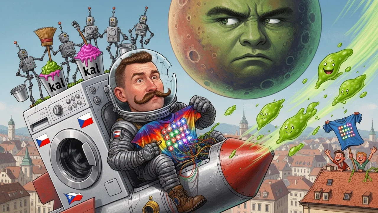 Cover art: Brněnské řasy a chytré triko letí zachránit celý vesmír