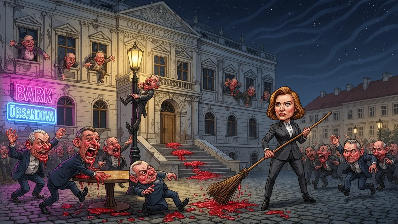 Cover art: Pozvracené schody a nová bouncerka ve Sněmovně