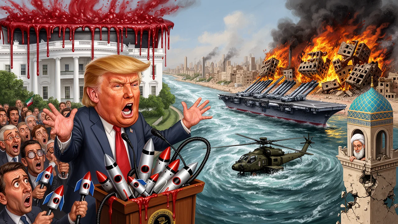 Cover art: Donald Trump slibuje mír za cenu totální zkázy