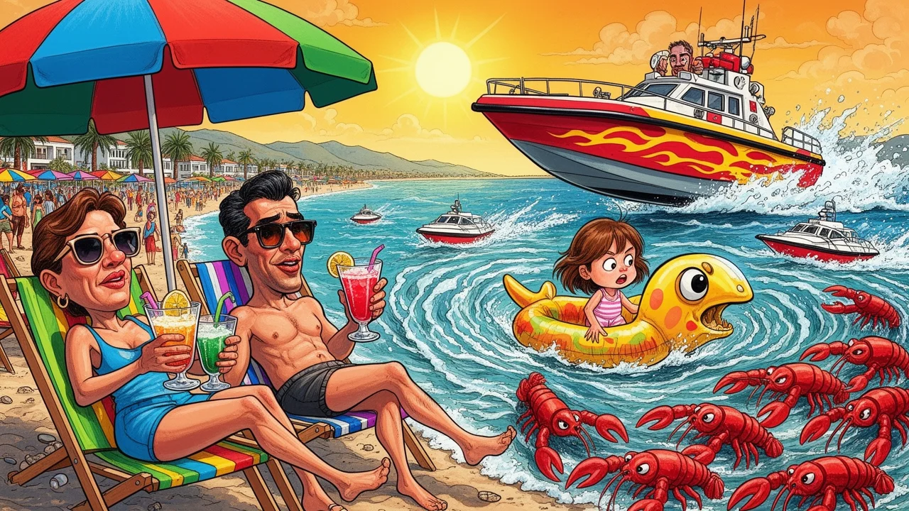 Cover art: Rodinná idyla na pláži končí plavbou do dálav