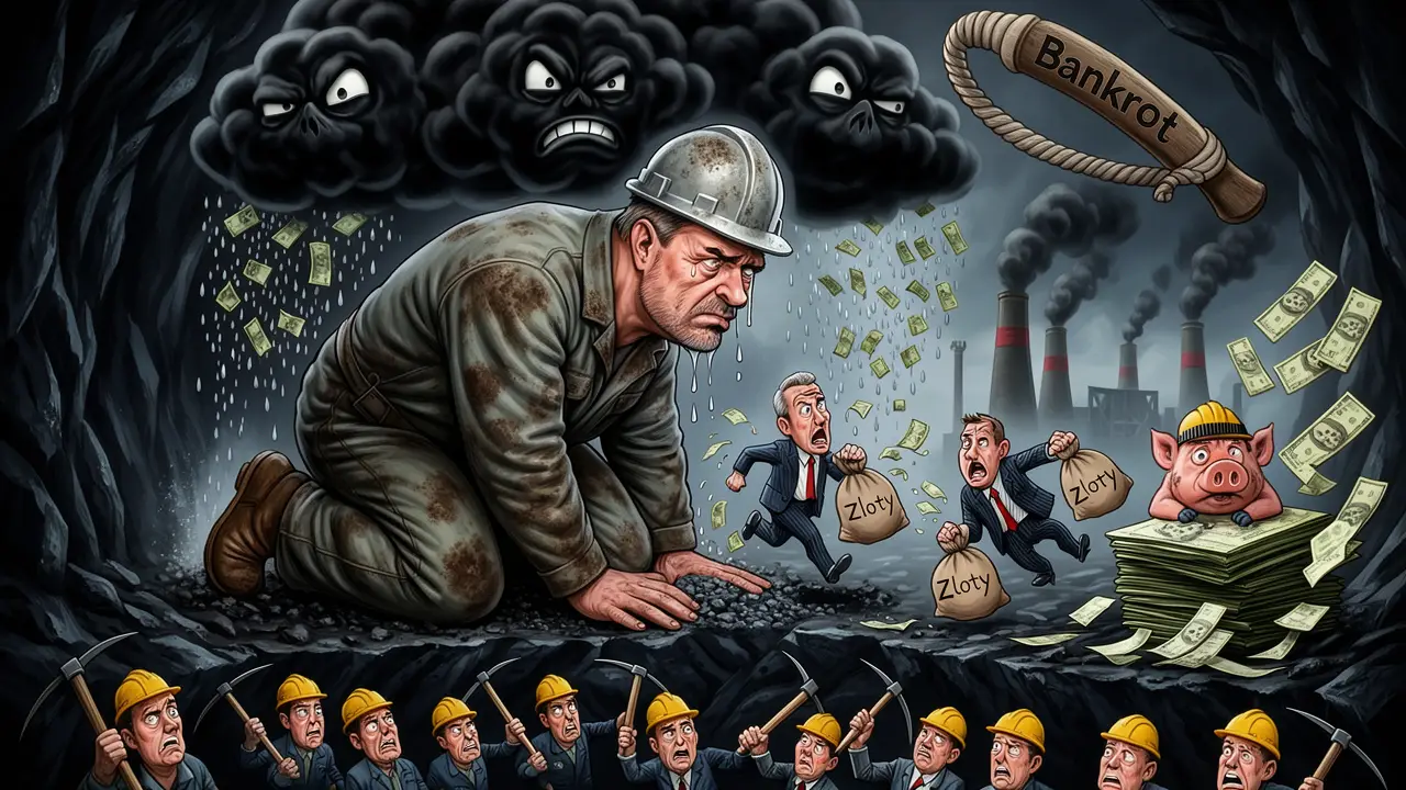 Cover art: Polská uhelná tragikomedie