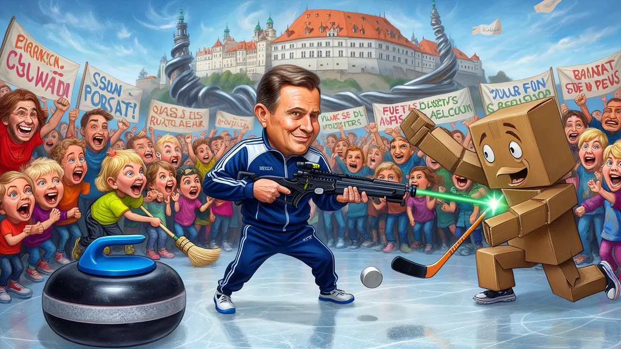 Cover art: Jak generál vyměnil hrad za hokejku a koště